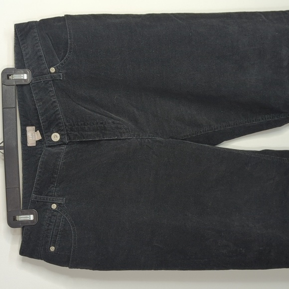 J. Jill Black Corduroy Stretch Tapered Down Black Pants Size 14 - Picture 2 of 10